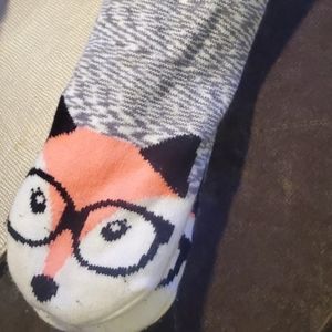 Its almost summer but its STILL COLD at WORK sale.. Fluffy socks.Fox grey